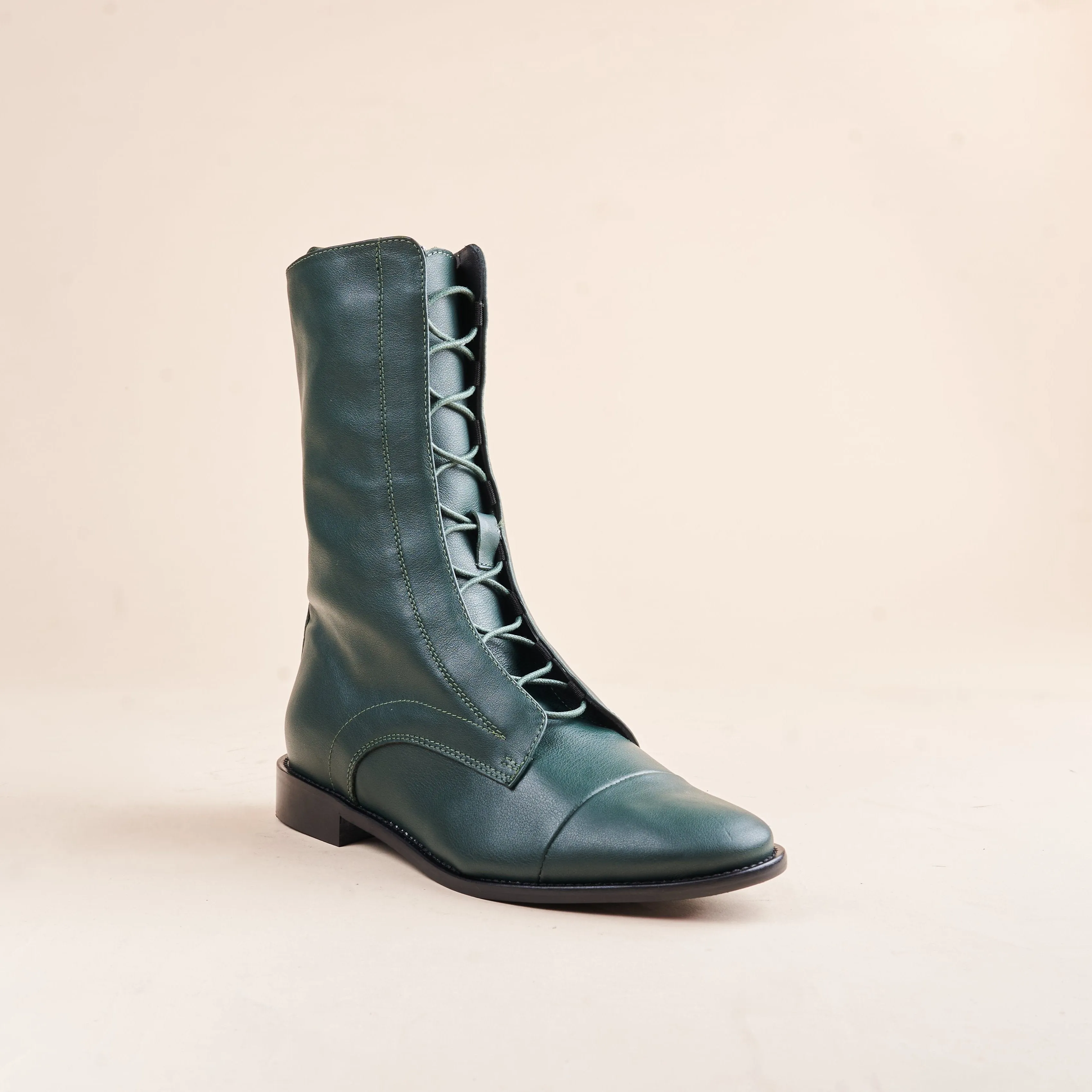 Milano - Cuir vert pin