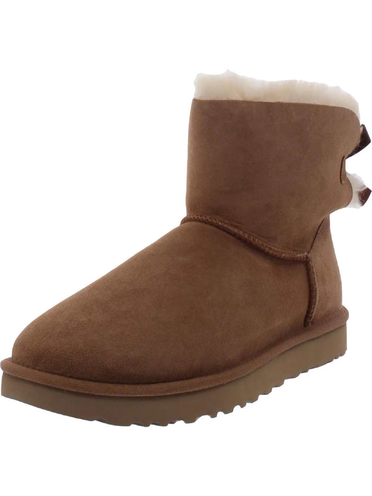 Mini Bailey Bow II Bottes d'hiver en daim et peau de mouton pour femmes Hey Dude Shoes