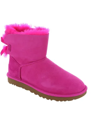 Mini Bailey Bow II Bottes d'hiver en daim et peau de mouton pour femmes Hey Dude Shoes