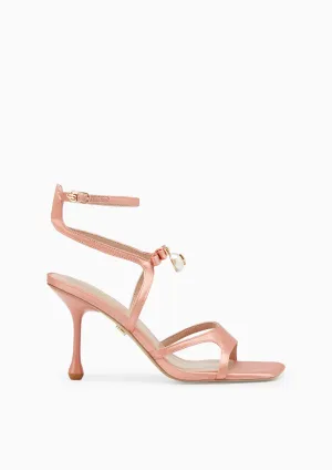 Mula Satin Sandales Infinies Rose