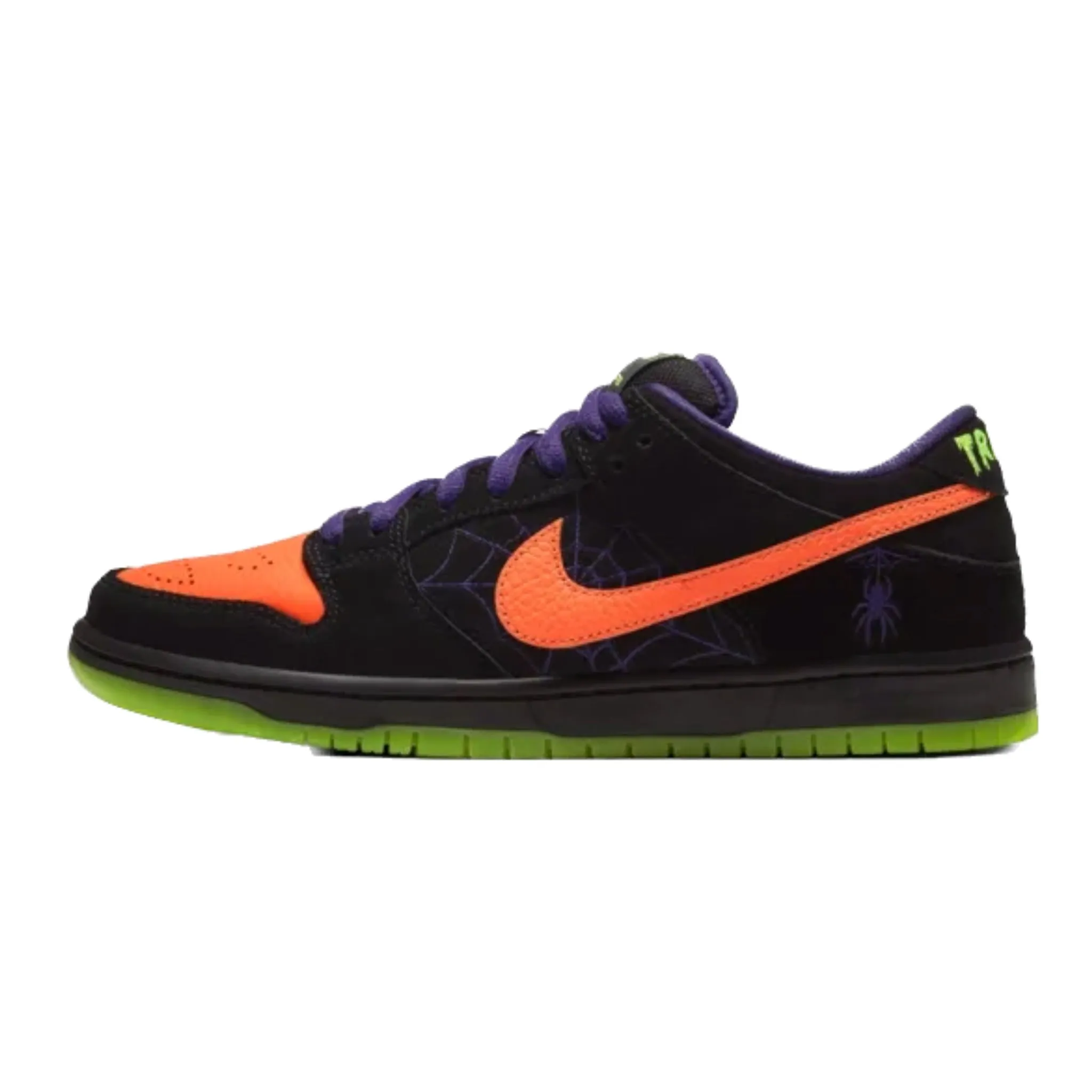 Nike SB Dunk Low Nuit de Malice Halloween Noir Orange Violet Vert Électrique Nike Dunk