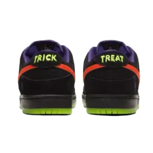 Nike SB Dunk Low Nuit de Malice Halloween Noir Orange Violet Vert Électrique Nike Dunk
