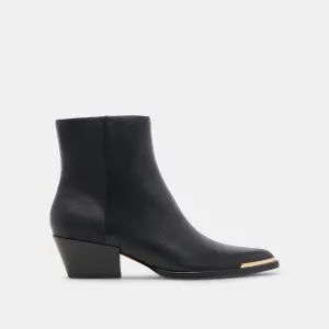 BOTTINES NONAH EN CUIR NOIR