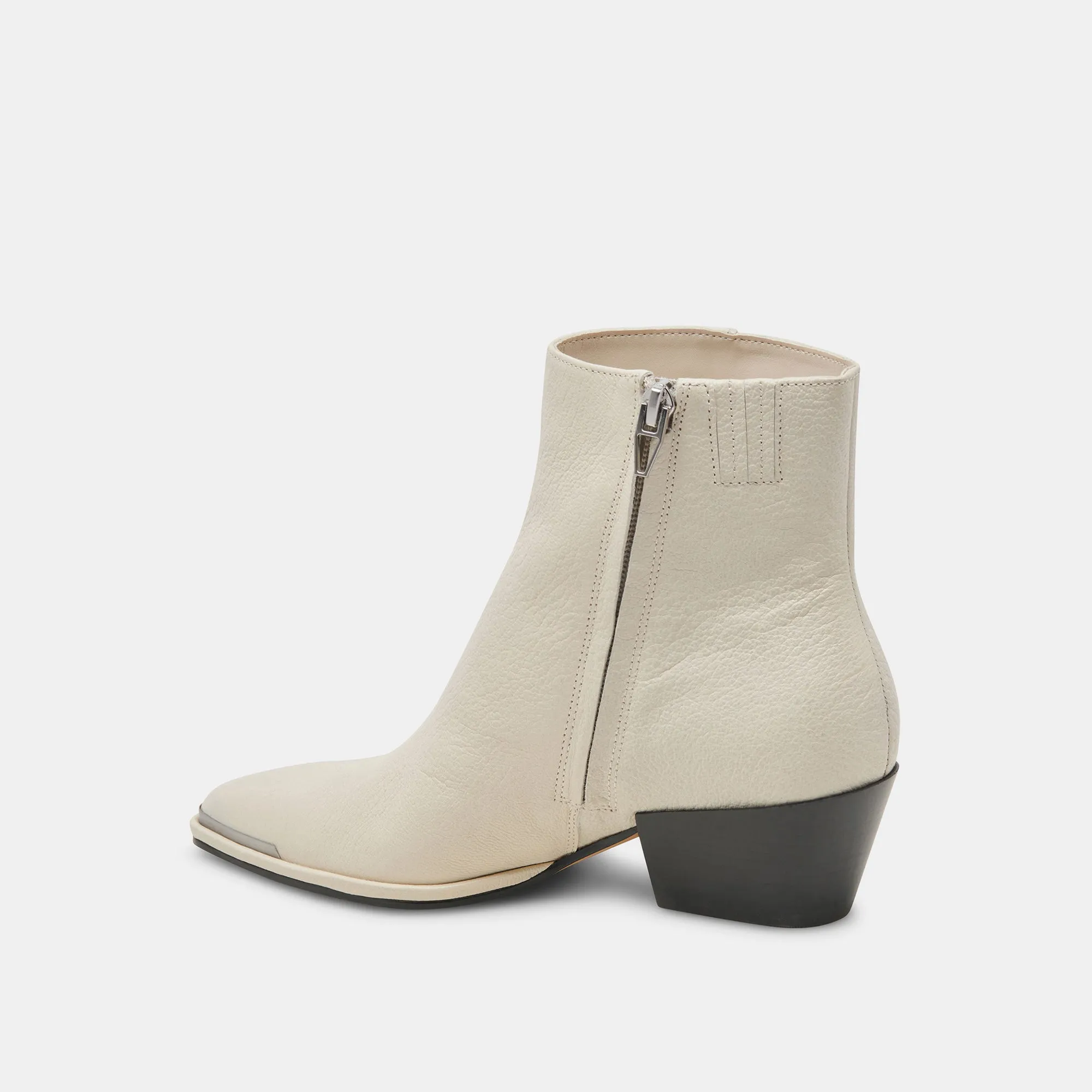 BOTTINES NONAH EN CUIR IVOIRE