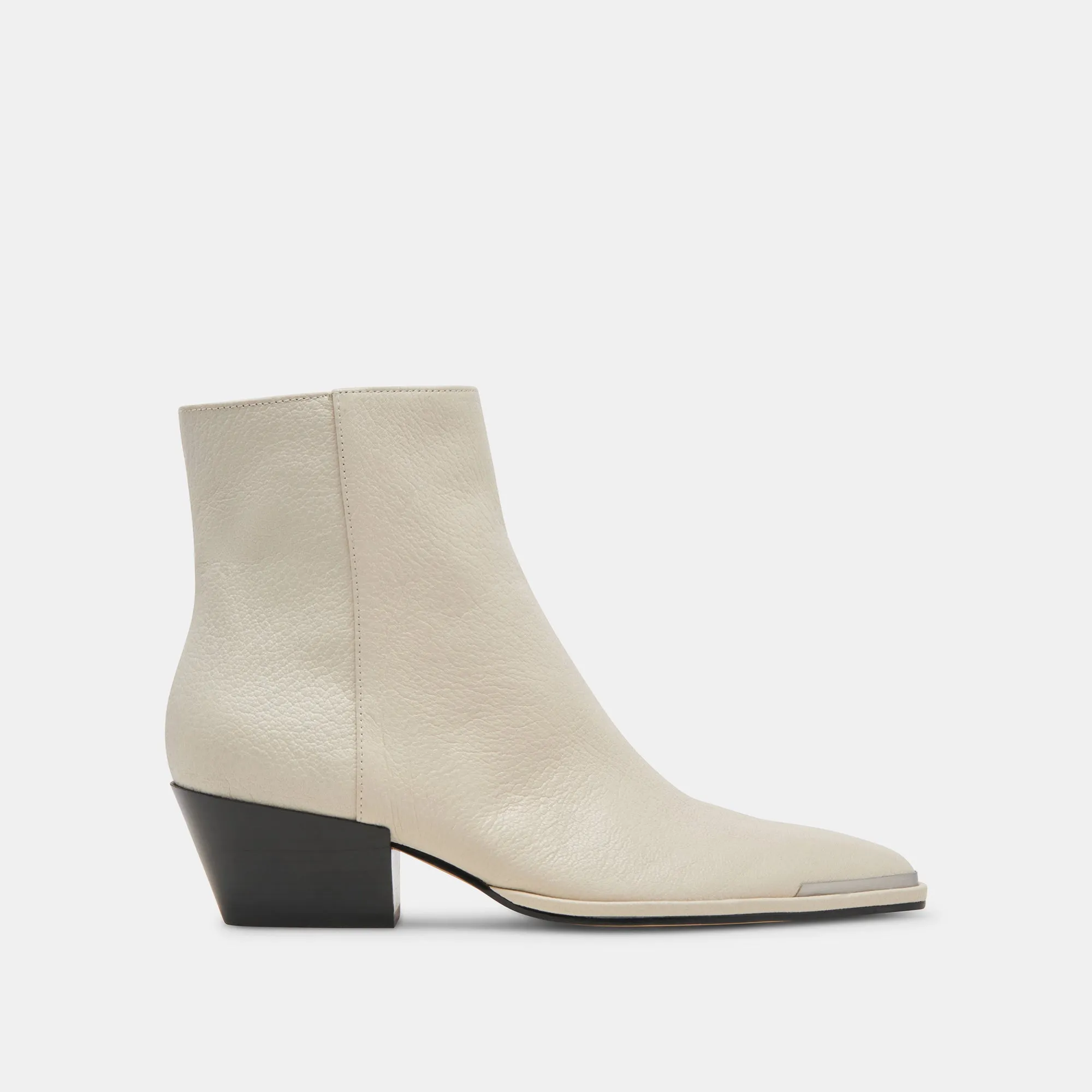 BOTTINES NONAH EN CUIR IVOIRE