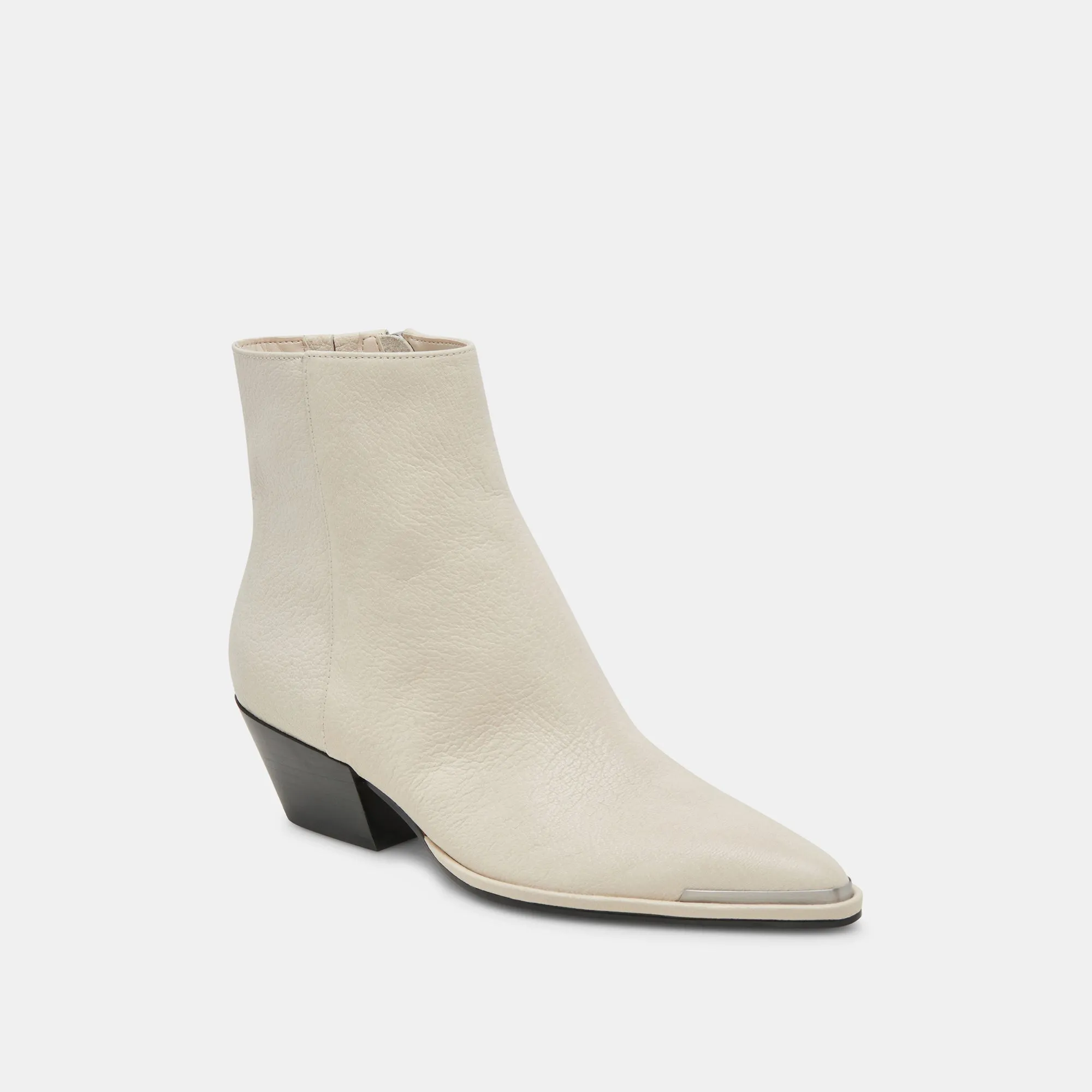 BOTTINES NONAH EN CUIR IVOIRE