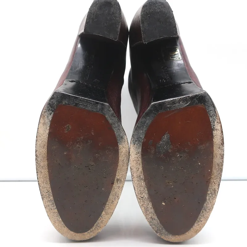 Bottes Chelsea Officine Creative Plateforme Vin Cuir Taille 40 Talon Haut