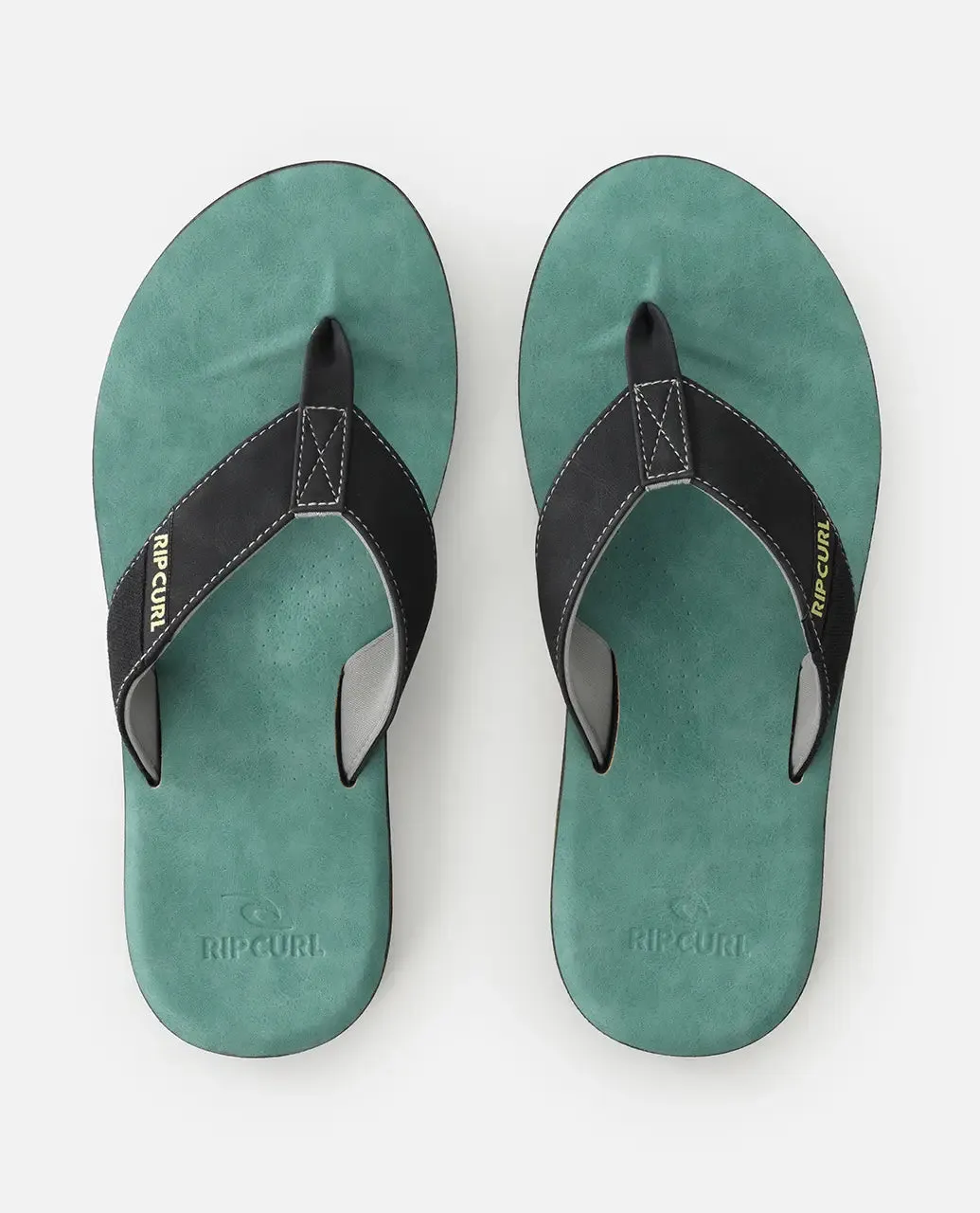Oxford Bloom Tongue Ouverte Flip Flops en Bleu Lagon