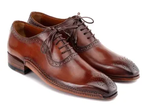 Paul Parkman Chaussures Paul Parkman Oxfords en cuir brun brossé faits à la main pour hommes