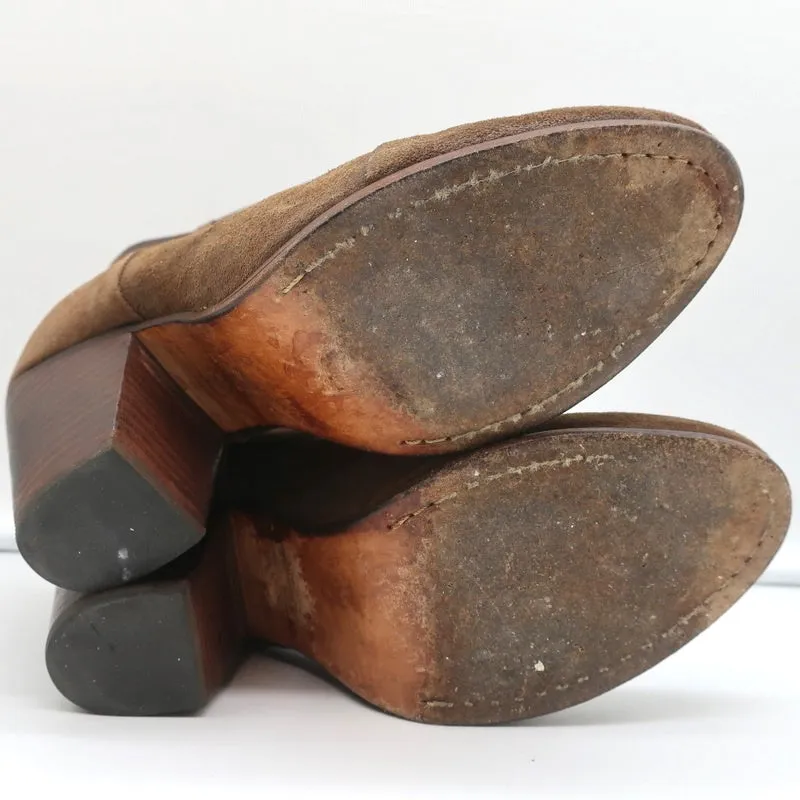 Bottes cheville classiques Newbury Rag & Bone en daim marron taille 9 à talon haut