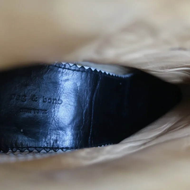 Bottes cheville classiques Newbury Rag & Bone en daim marron taille 9 à talon haut