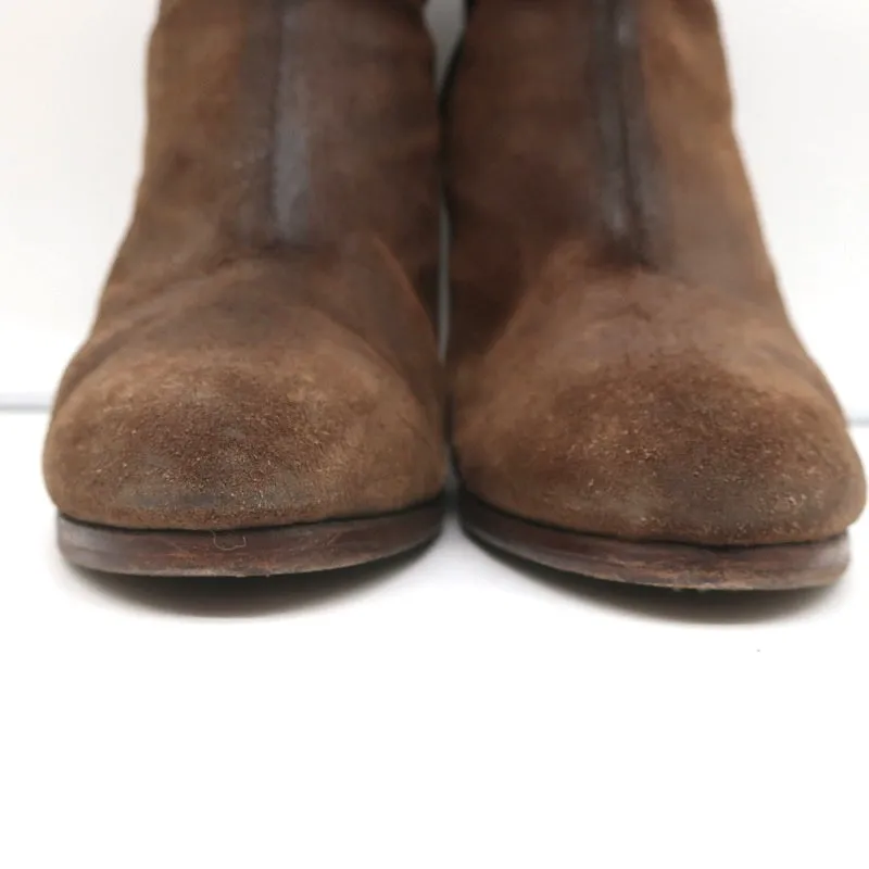 Bottes cheville classiques Newbury Rag & Bone en daim marron taille 9 à talon haut