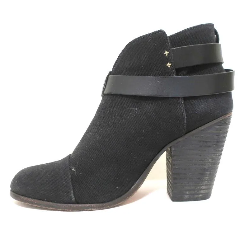 Bottes chelsea Harrow en toile noire Rag & Bone taille 39 à talon haut