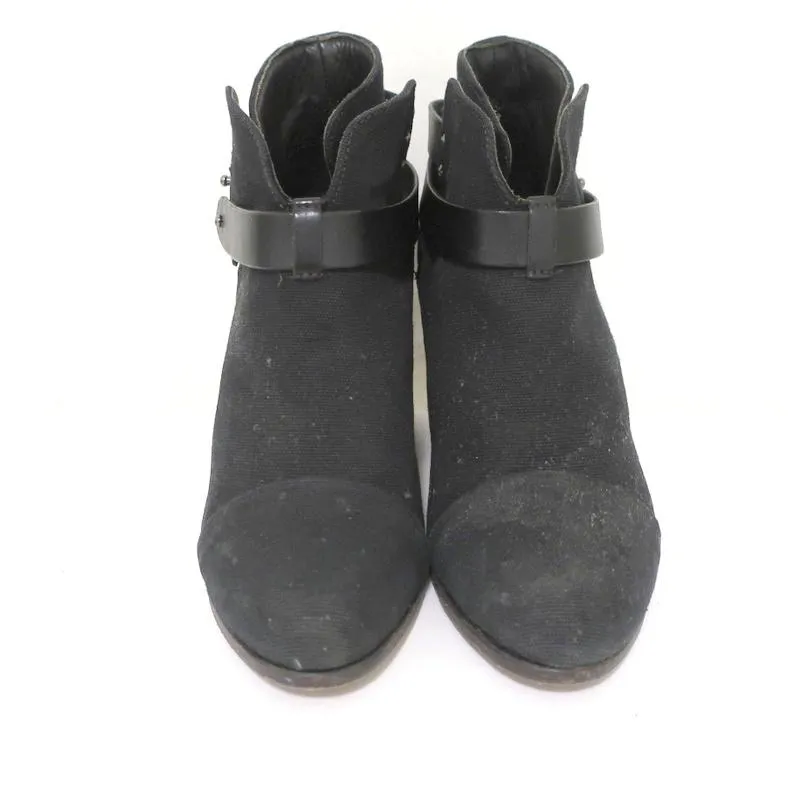 Bottes chelsea Harrow en toile noire Rag & Bone taille 39 à talon haut