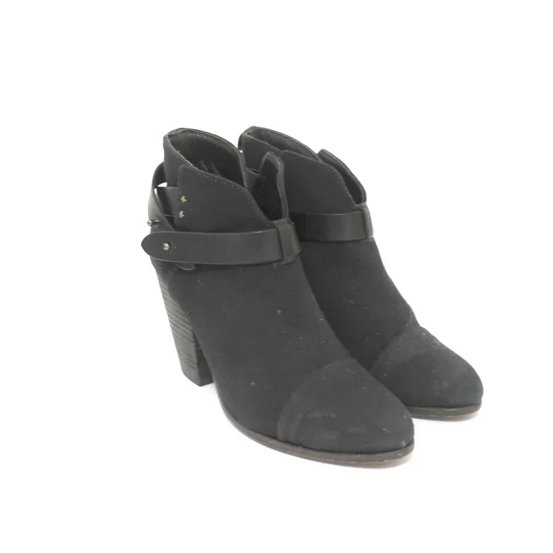 Bottes chelsea Harrow en toile noire Rag & Bone taille 39 à talon haut