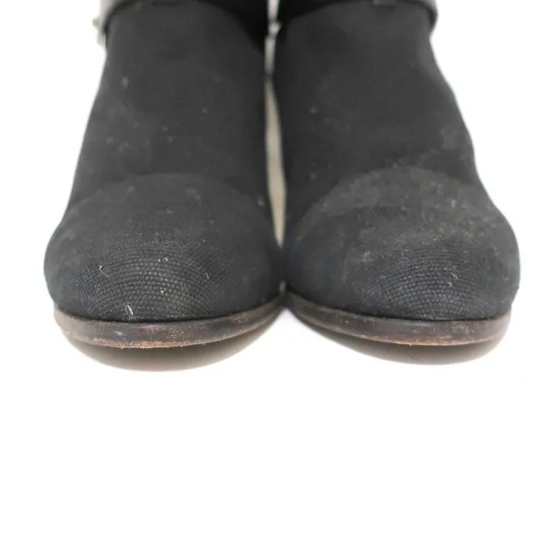 Bottes chelsea Harrow en toile noire Rag & Bone taille 39 à talon haut