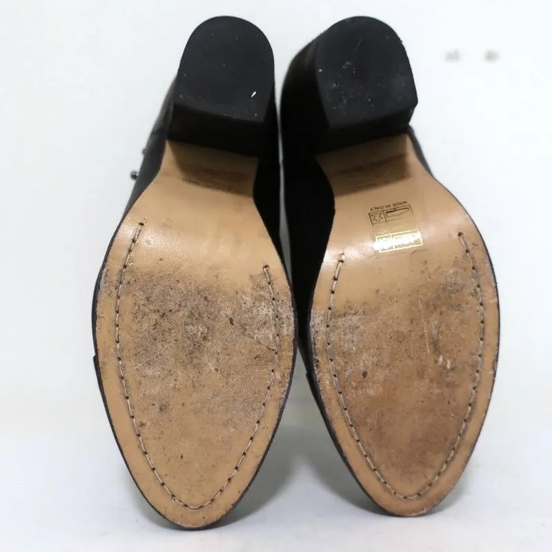 Bottes cheville Rag & Bone Harrow en cuir noir Taille 37.5 Bottines à bride cheville