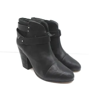 Bottes chelsea Harrow en cuir noir Rag & Bone Taille 38.5 à talon haut