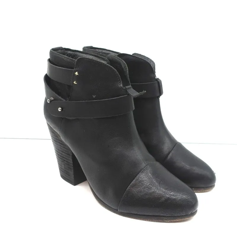 Bottes chelsea Harrow en cuir noir Rag & Bone Taille 38.5 à talon haut