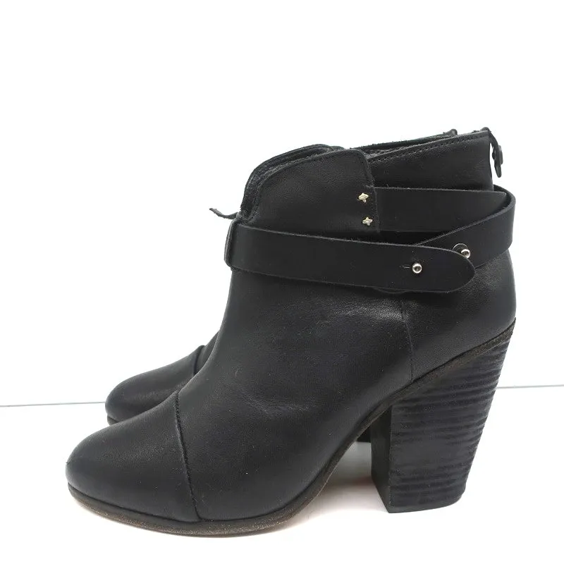 Bottes chelsea Harrow en cuir noir Rag & Bone Taille 38.5 à talon haut