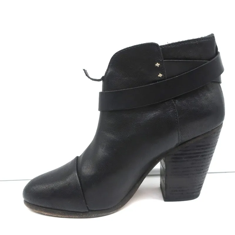 Bottes chelsea Harrow en cuir noir Rag & Bone Taille 38.5 à talon haut