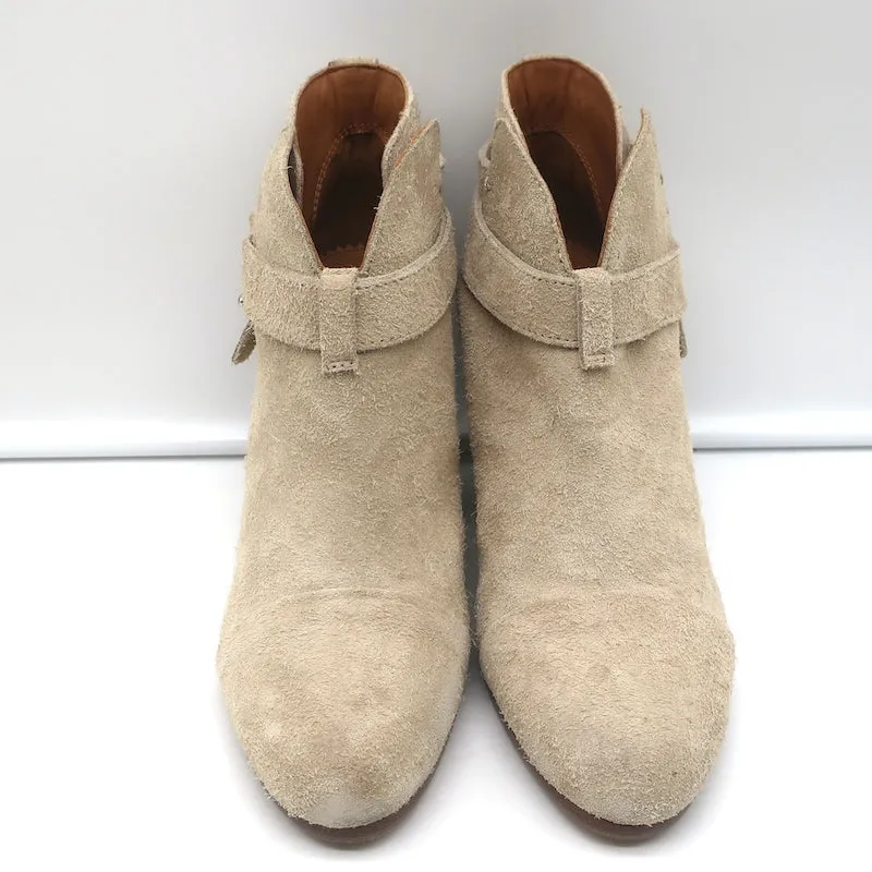 Bottes chelsea Harrow Rag & Bone en suédine stuc taille 37.5 à talon haut