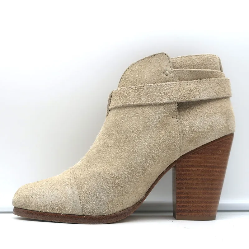 Bottes chelsea Harrow Rag & Bone en suédine stuc taille 37.5 à talon haut