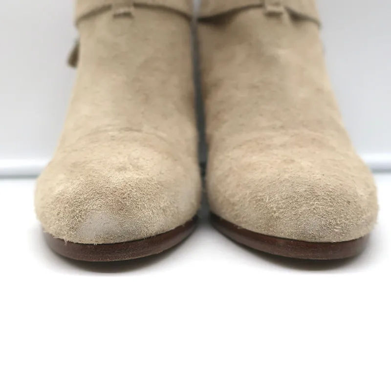 Bottes chelsea Harrow Rag & Bone en suédine stuc taille 37.5 à talon haut