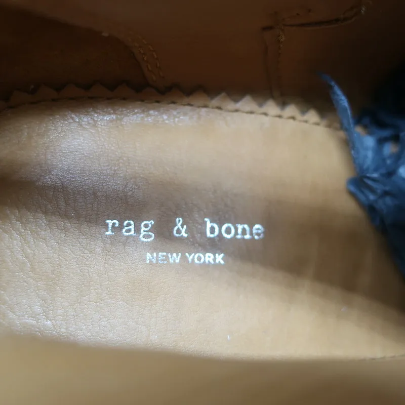 Bottes chelsea Harrow Rag & Bone en suédine stuc taille 37.5 à talon haut