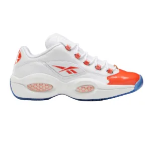 Chaussures de basketball Reebok Question Low pour homme - Blanc / Orange vif / Reebok Ice-A1
