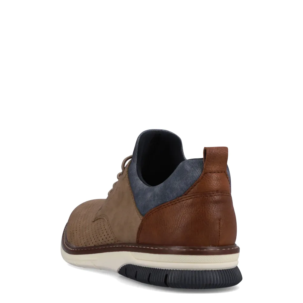 Rieker Chaussure Homme Dustin 50 Perforée en Fango Taupe