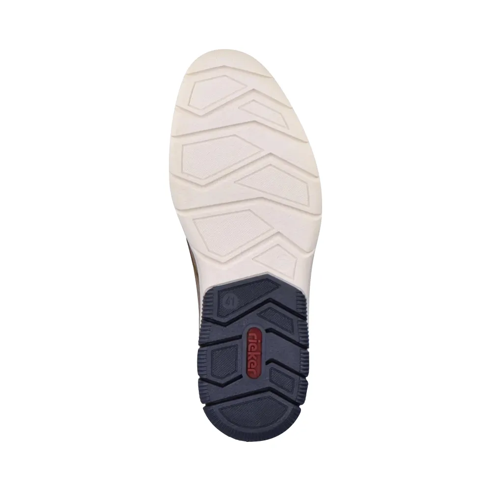 Rieker Chaussure Homme Dustin 50 Perforée en Fango Taupe