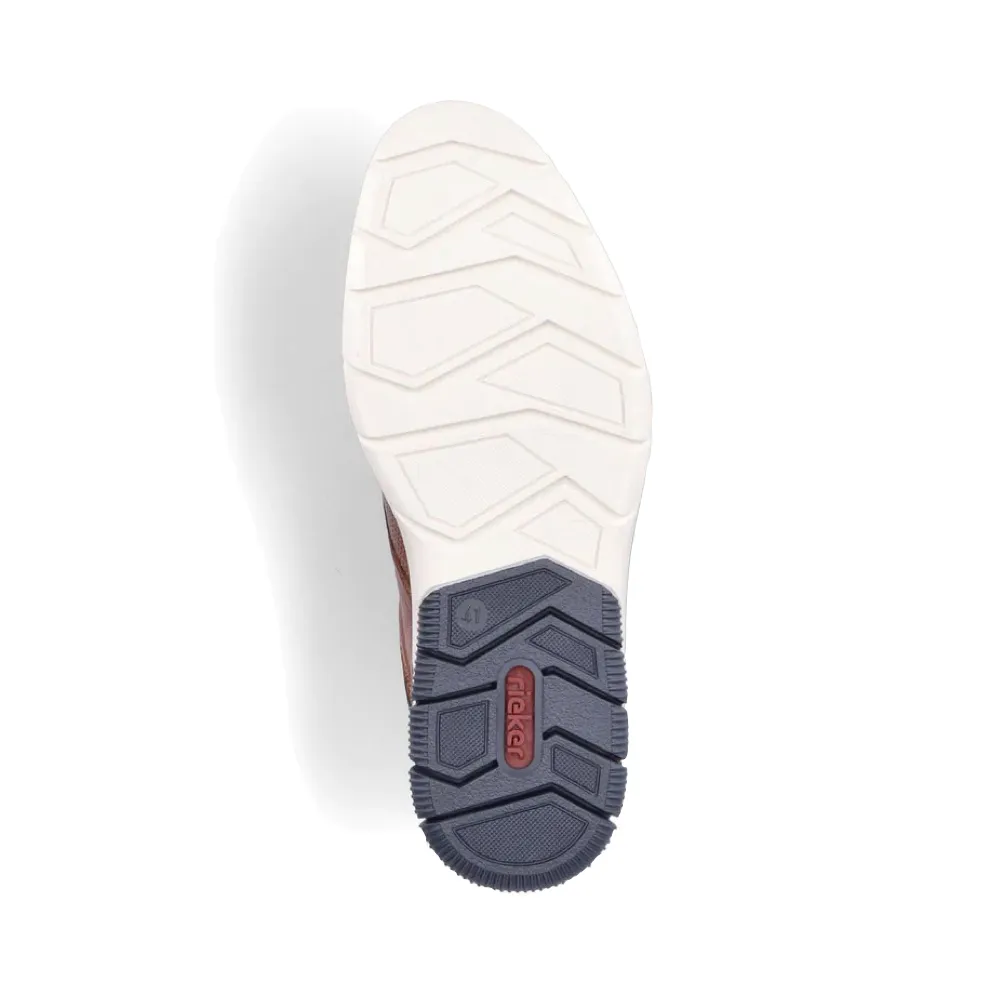 Rieker Chaussure Homme Dustin 50 Perforée en Beige