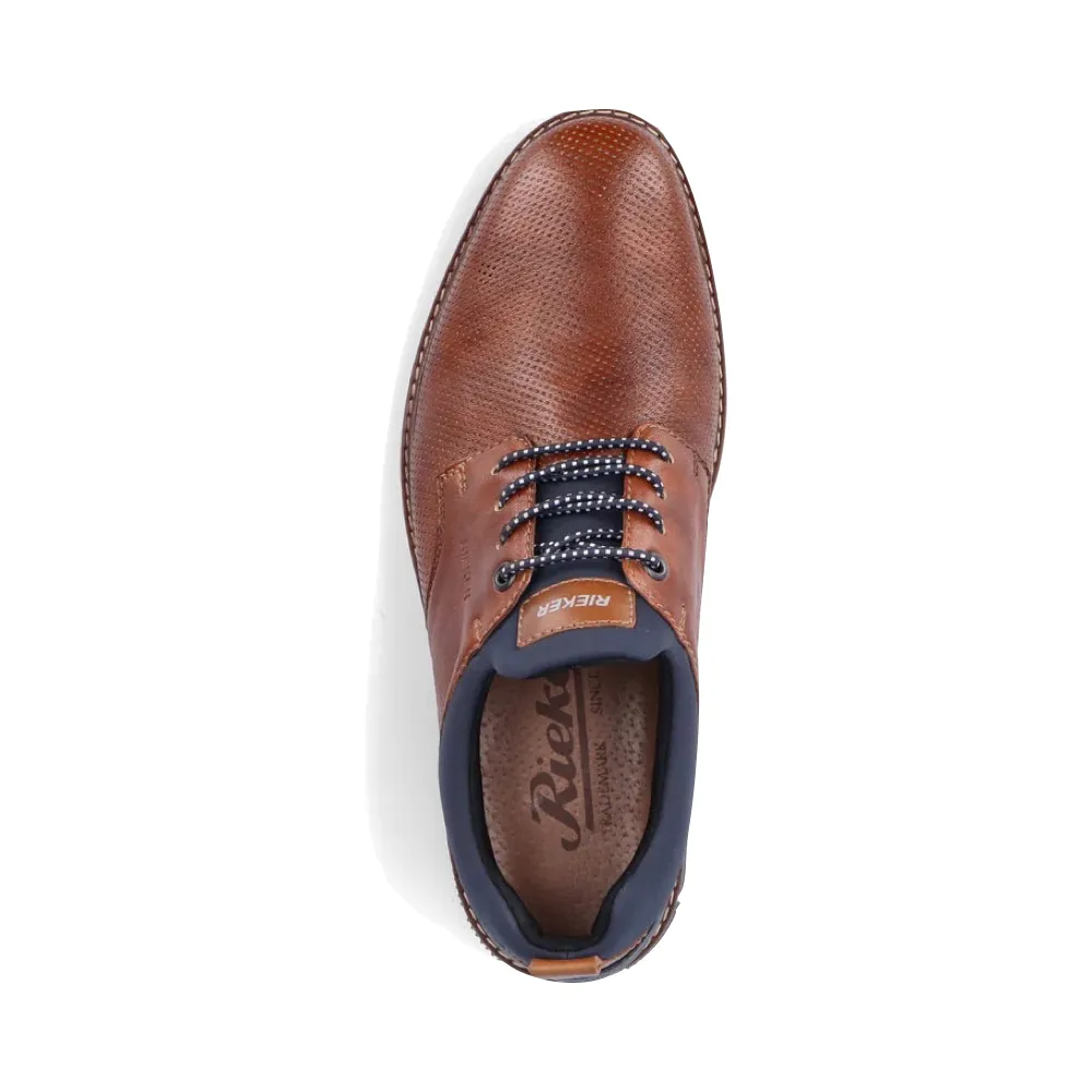 Rieker Chaussure Homme Dustin 50 Perforée en Beige