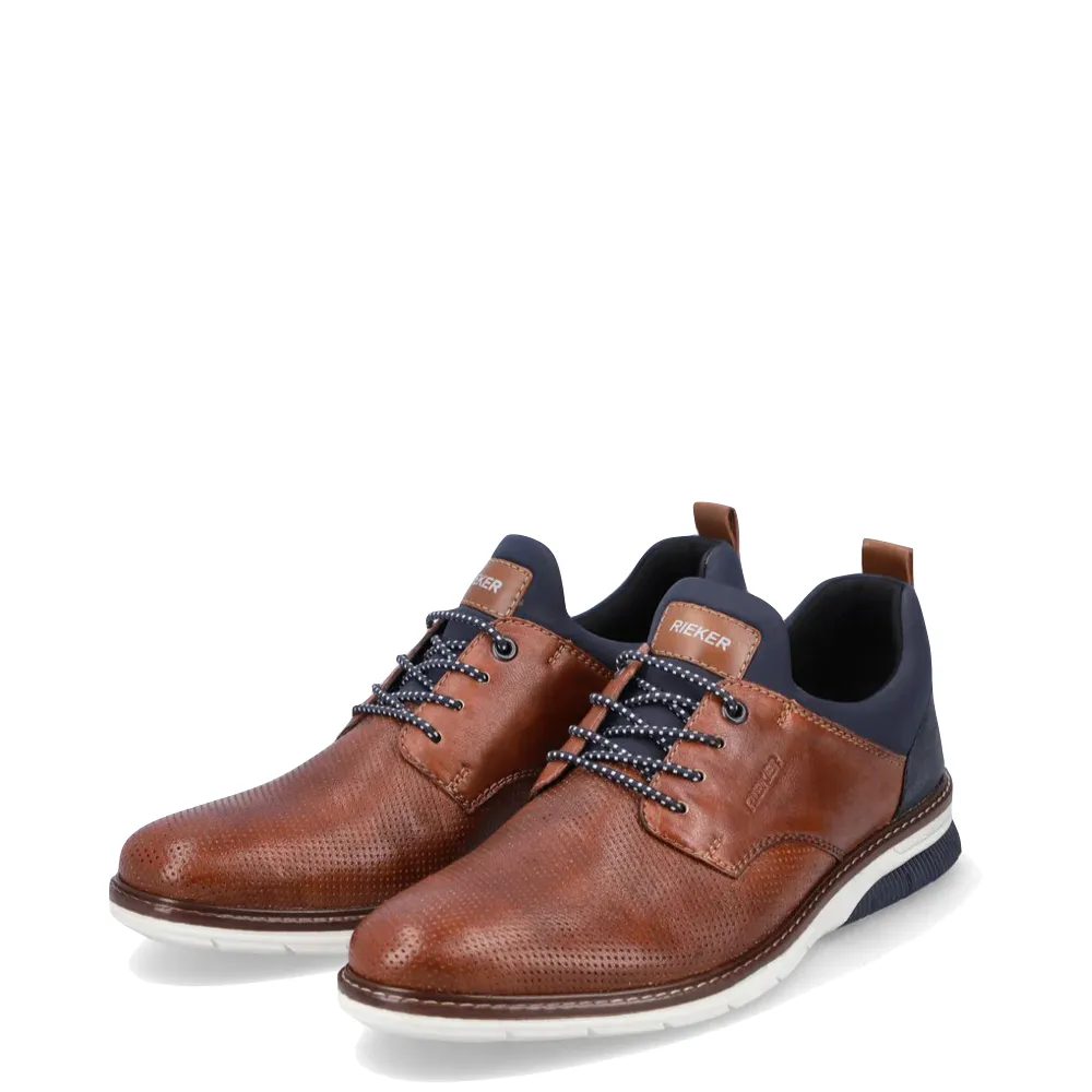 Rieker Chaussure Homme Dustin 50 Perforée en Beige