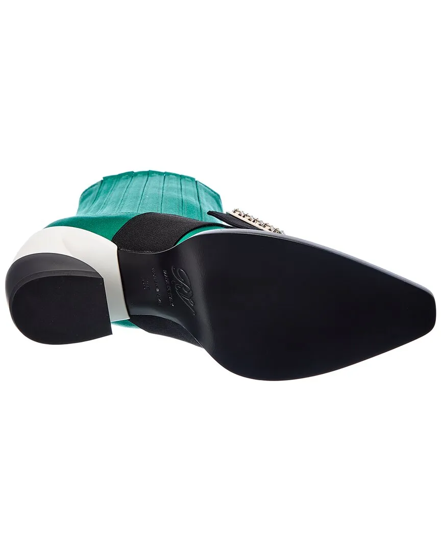 Roger Vivier Bottines en Satin Viv Tex_Roger-Vivier