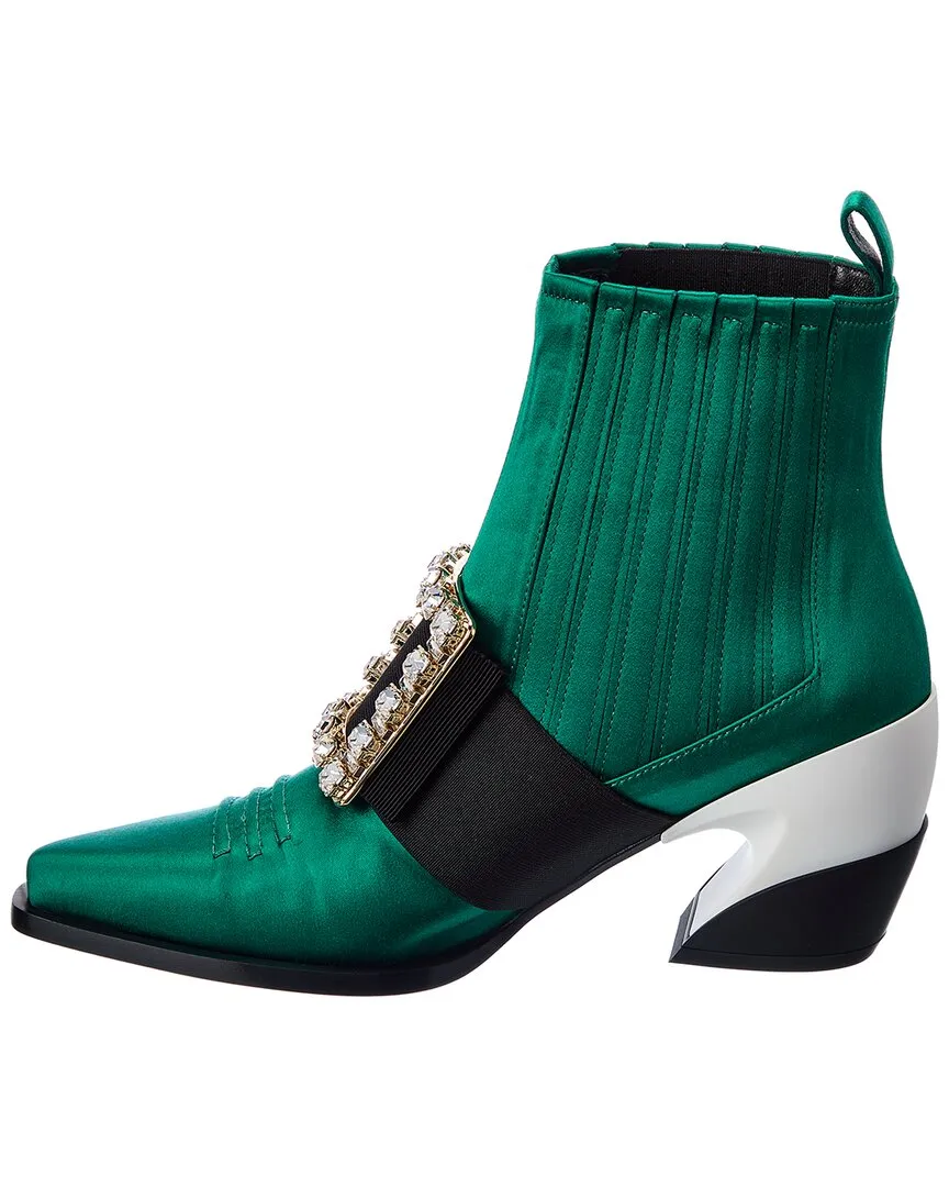 Roger Vivier Bottines en Satin Viv Tex_Roger-Vivier
