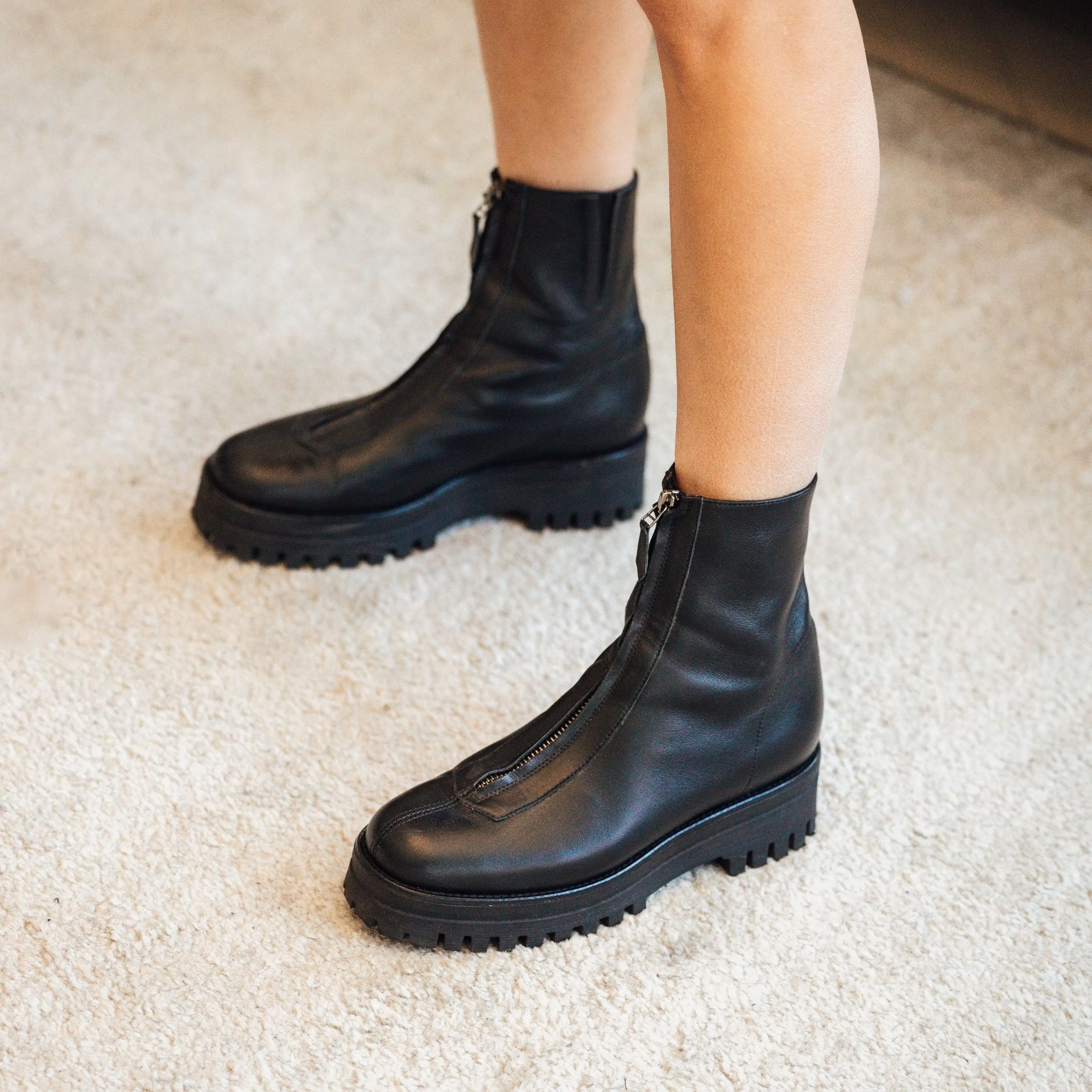Roma Lug Sole (Fermeture Éclair Noire)