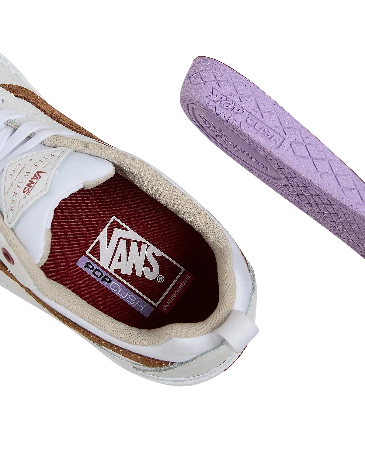Chaussures de skate Kyle Walker en blanc et rouge