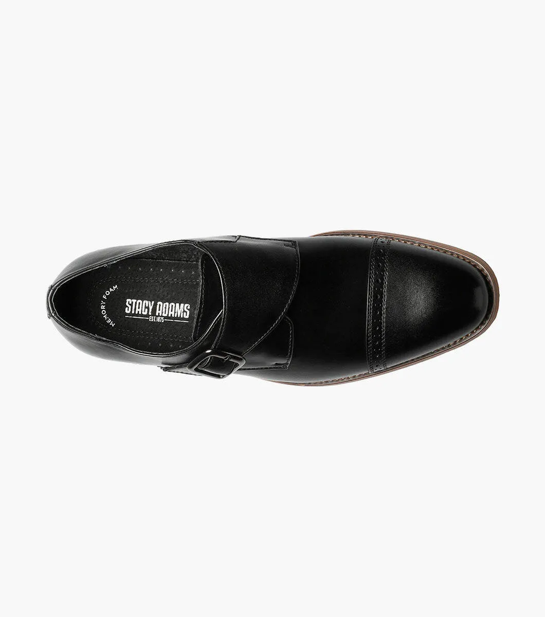 Chaussures à bride Stacy Adams DESMOND avec bout capucine - Noir