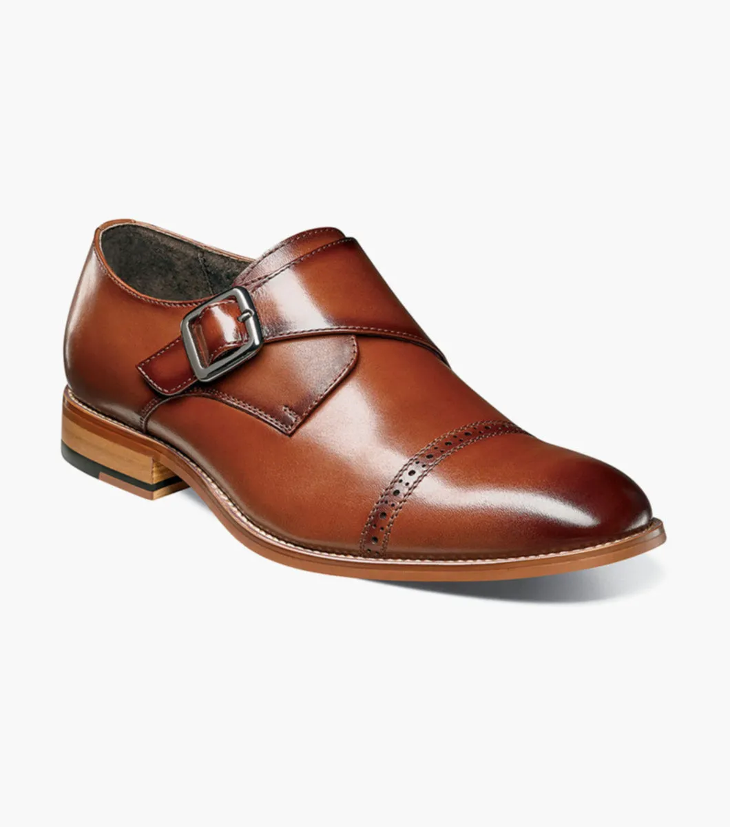 Stacy Adams DESMOND Chaussures à bride monastique avec bout cap-toe - Cognac