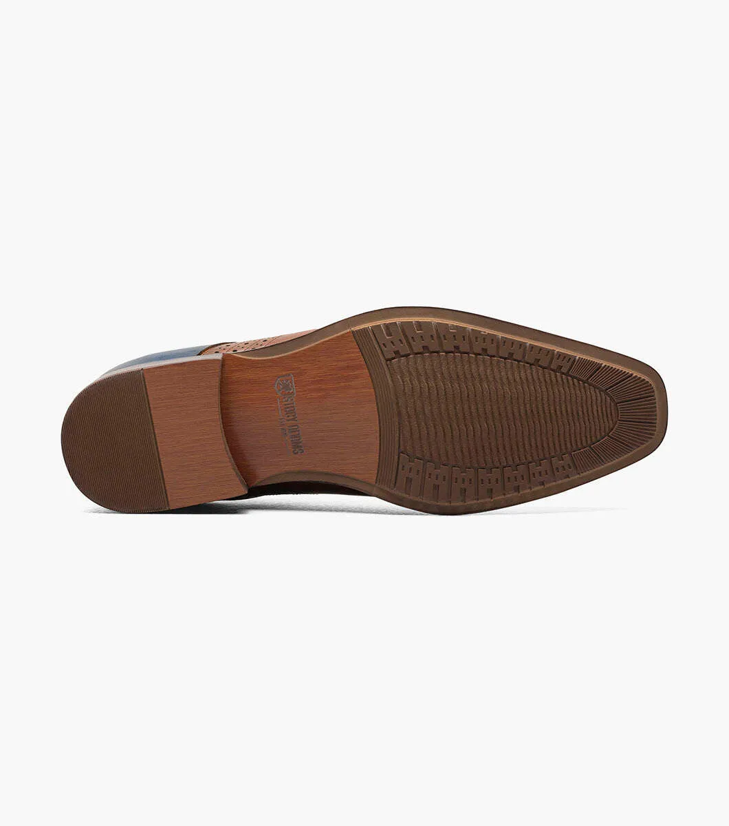 Stacy Adams HALLOWAY Oxford à bout rond - Cognac