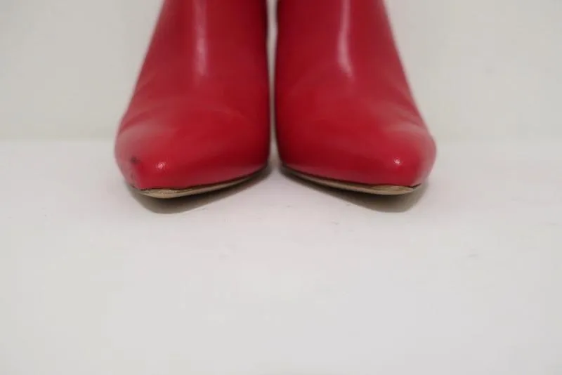 Bottes chelsea Stuart Weitzman Pureaok en cuir rouge pointure 6.5 à bout pointu