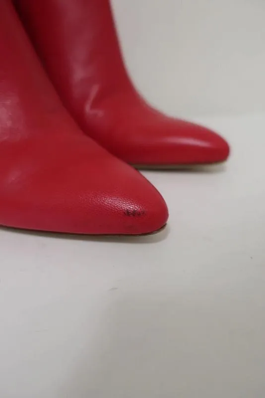 Bottes chelsea Stuart Weitzman Pureaok en cuir rouge pointure 6.5 à bout pointu