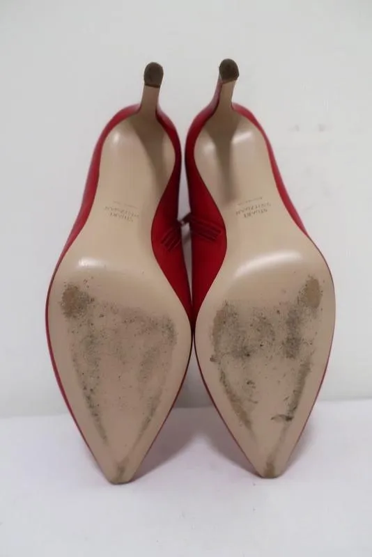 Bottes chelsea Stuart Weitzman Pureaok en cuir rouge pointure 6.5 à bout pointu