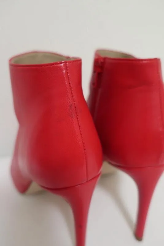 Bottes chelsea Stuart Weitzman Pureaok en cuir rouge pointure 6.5 à bout pointu