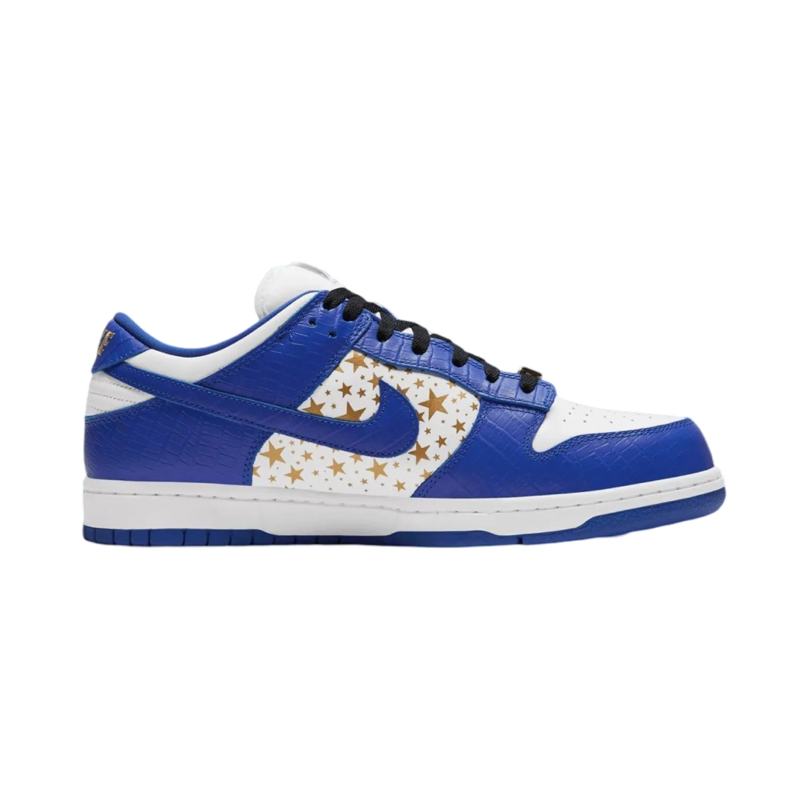 Supreme x SB Dunk Low OG QS Blanc Bleu Hyper Or Métallisé Nike Dunk