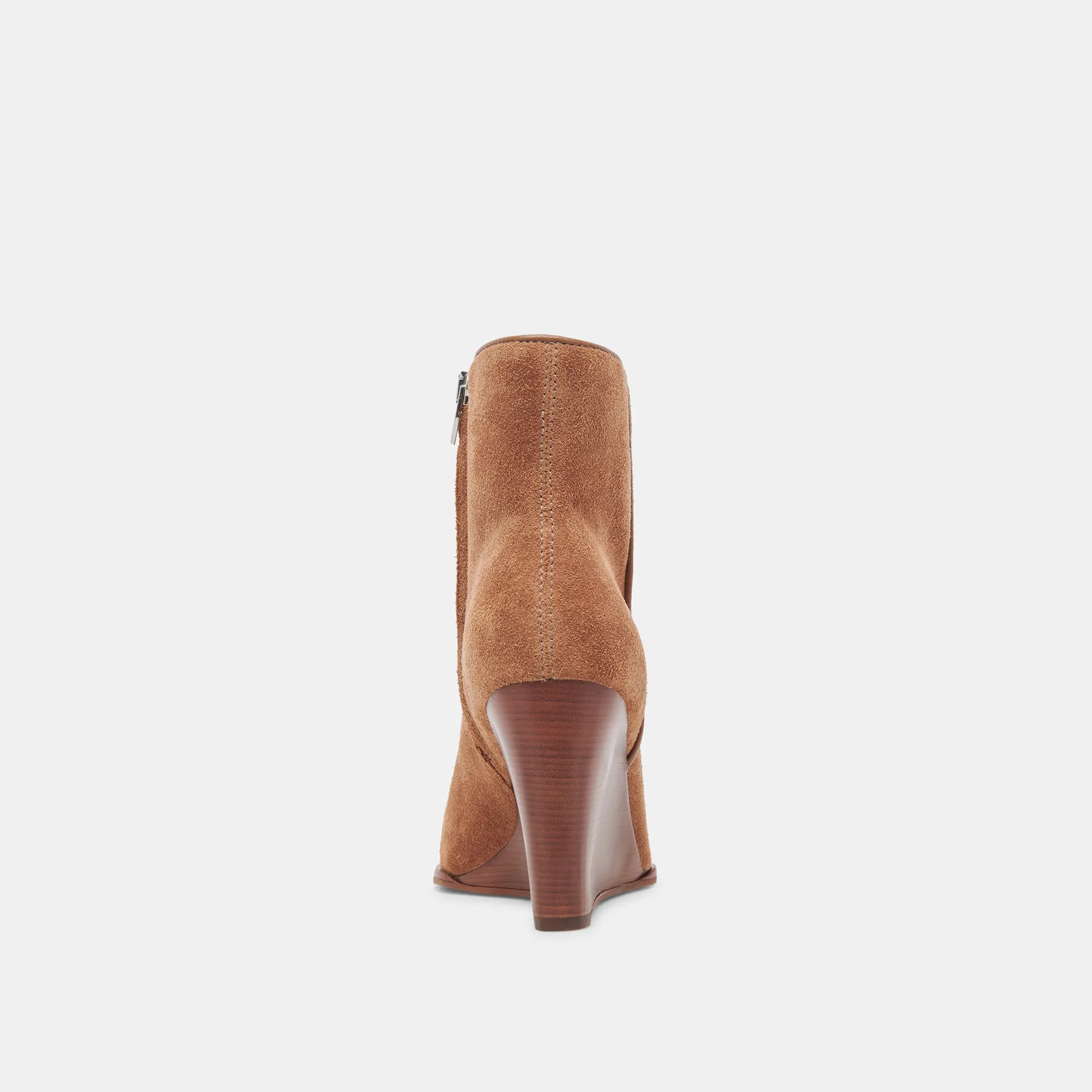 BOTTINES LARGES SUSANN EN DAIM MARRON
