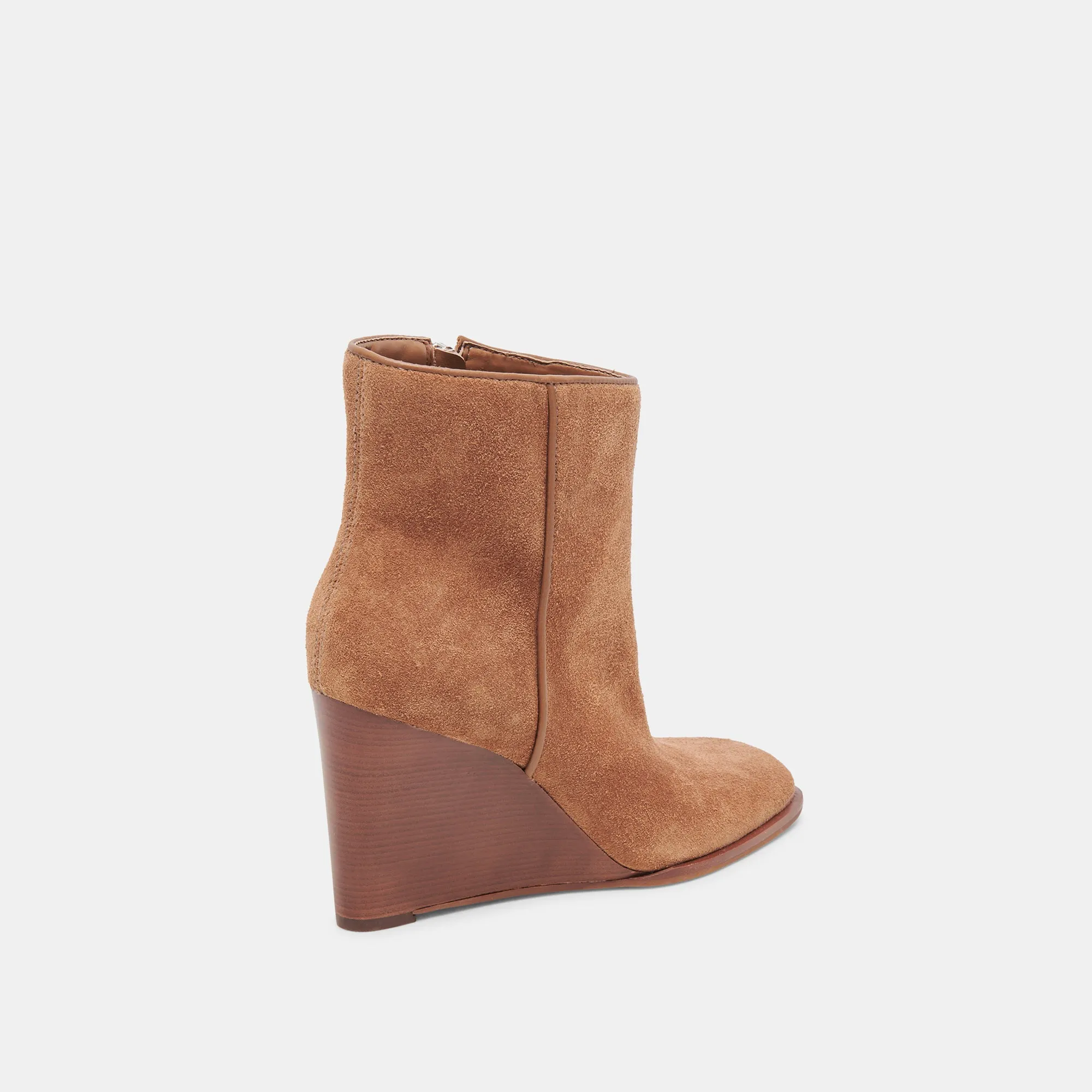 BOTTINES LARGES SUSANN EN DAIM MARRON