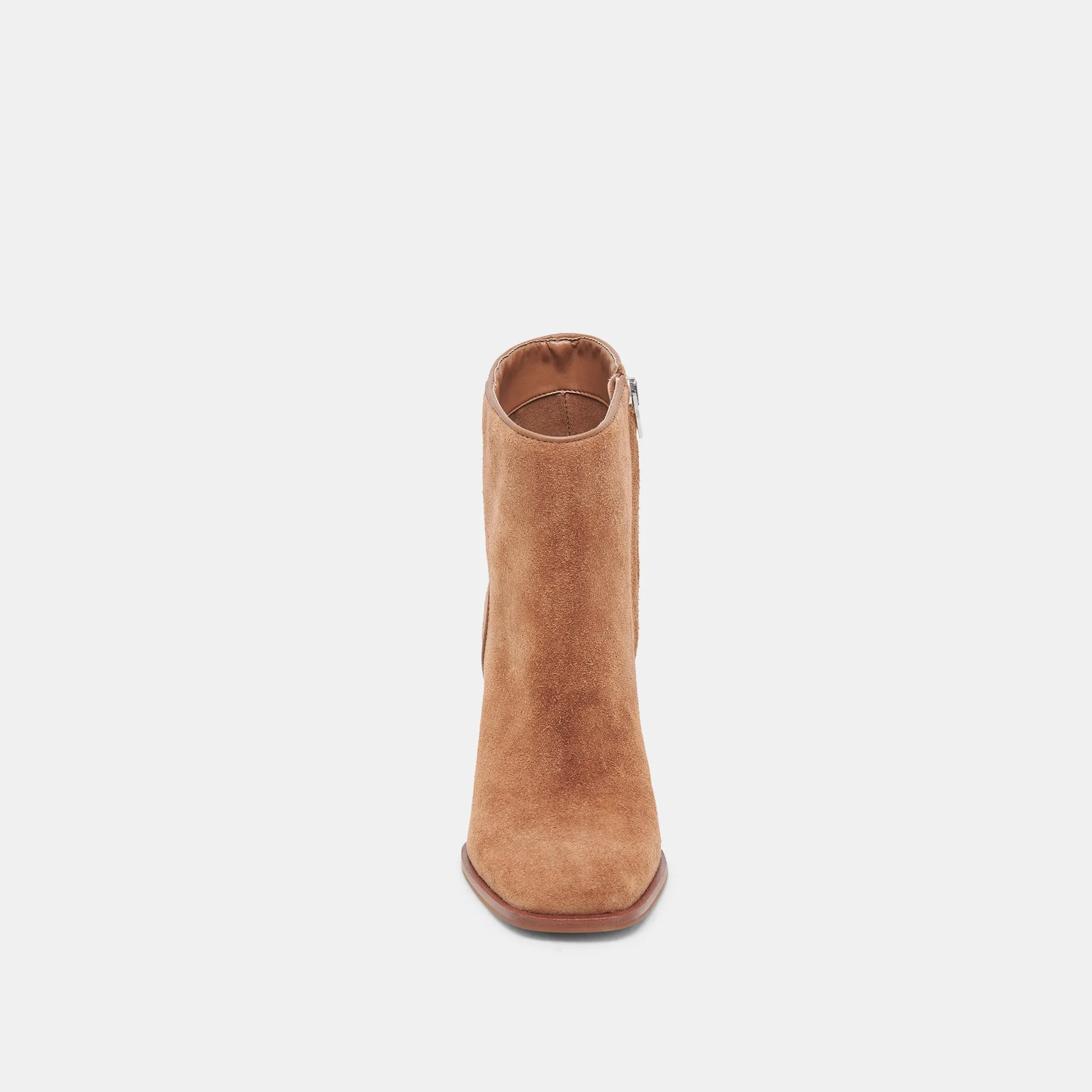 BOTTINES LARGES SUSANN EN DAIM MARRON